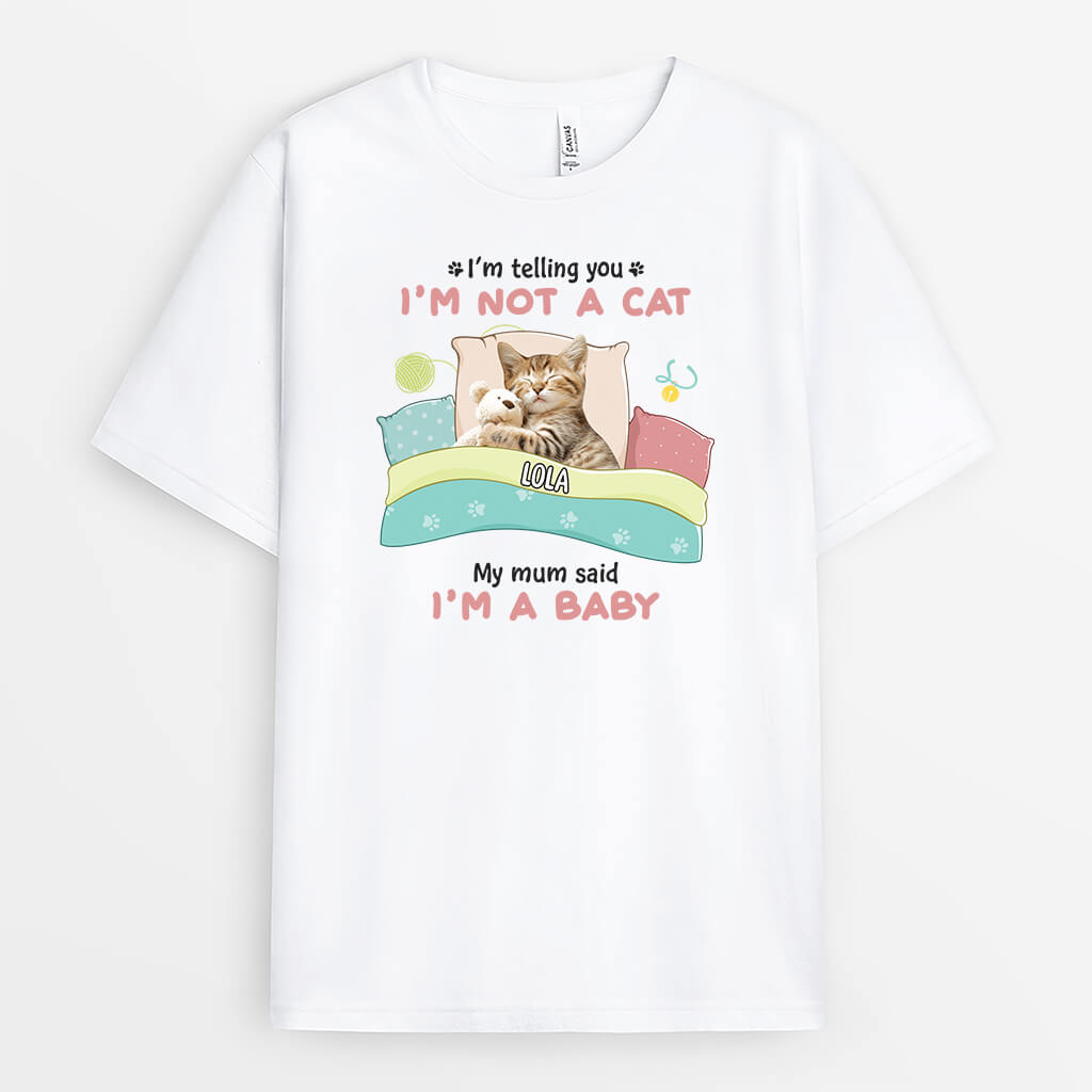 2853AUK1 im telling you im not a cat custom t shirt printings for cat lovers