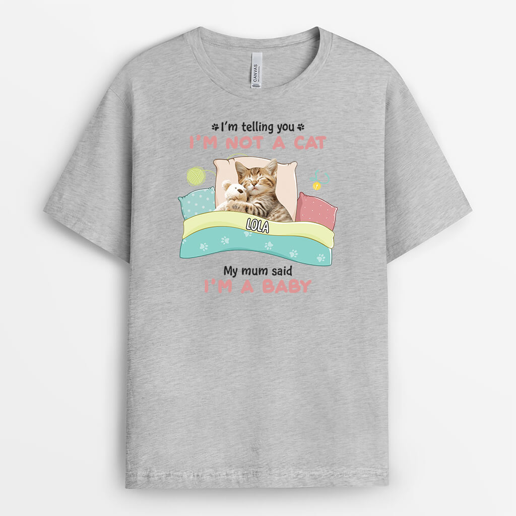 2853AUK2 im telling you im not a dog t shirt personalised gifts for dog owners