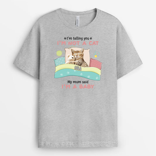 2853AUK2 im telling you im not a dog t shirt personalised gifts for dog owners