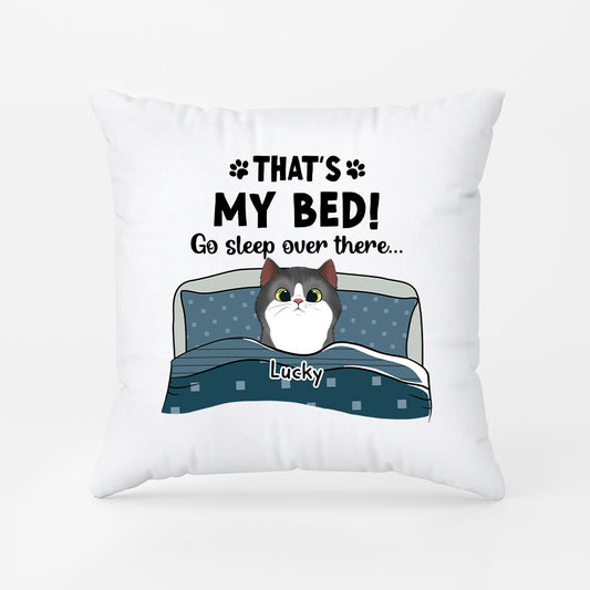 2855PUK2 this is our bed pillow personalised presents for cat lovers
