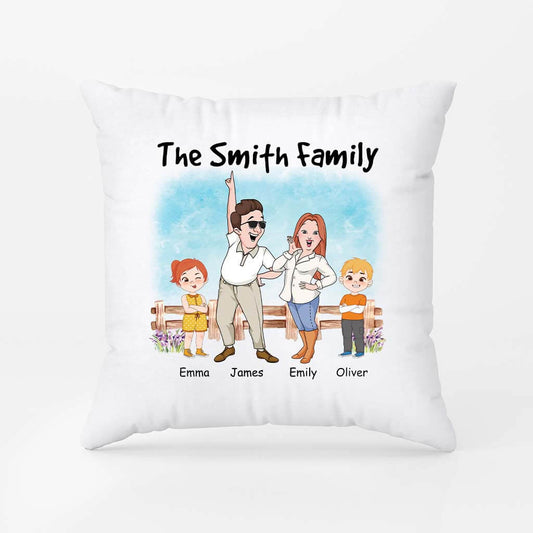 2860PUK1 the smith family pillow personalised gift ideas for parents