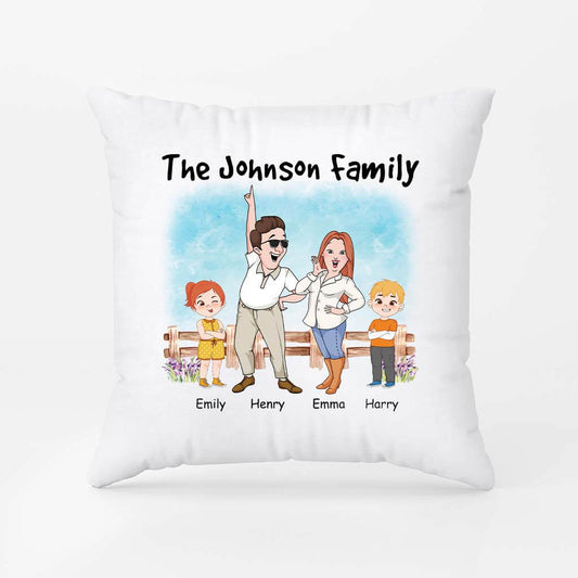 2860PUK2 the smith family pillow personalised gift ideas for parents