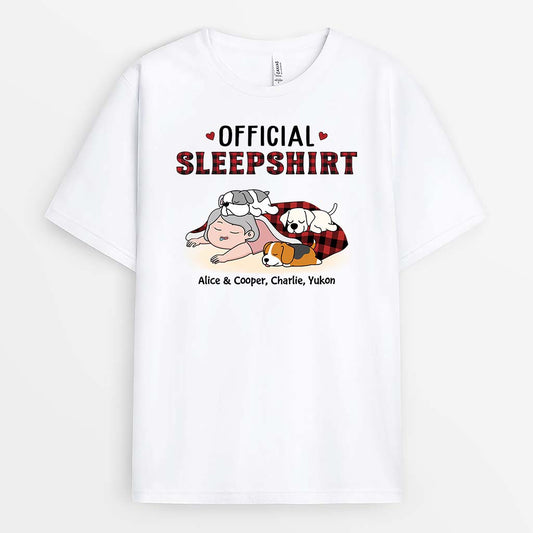 2876AUK1 official sleepshirt t shirt custom dog themed gifts