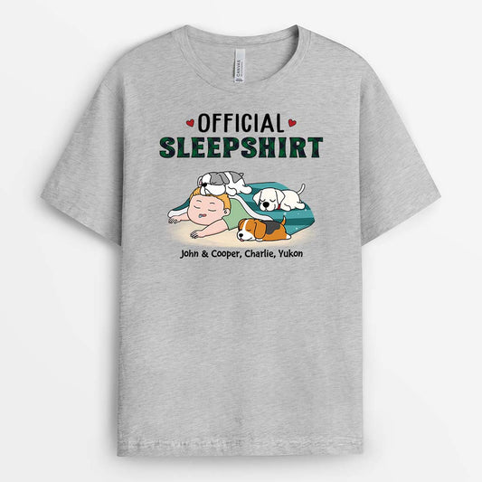 2876AUK2 official sleepshirt t shirt custom dog themed gifts