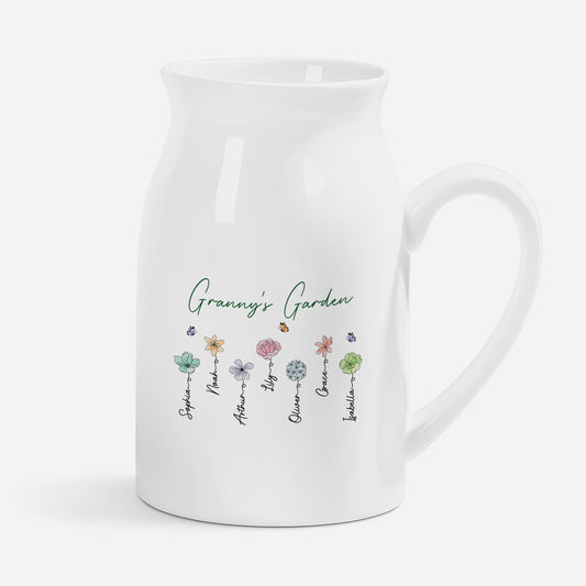 2877OUK1 personalised birth flower garden vase_ for grandmamum 2877o8l5a