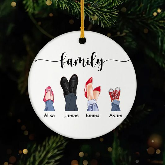 2894OUS1 personalized ceramic ornaments christmas gifts for a family 2894otv7b