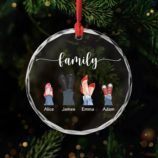 2894OUS1 personalized glass ornaments family gifts for christmas 2894otv7b