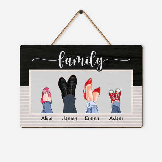 2894QUS1 personalized family wooden signs gifts for the whole family 2894QTV7B