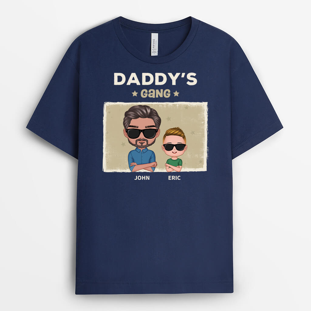 2919AUK2 daughter themed daddys gang  personalised printing t shirt for dad_611ec4d0 207f 4e6a a66d a60f2693edcf