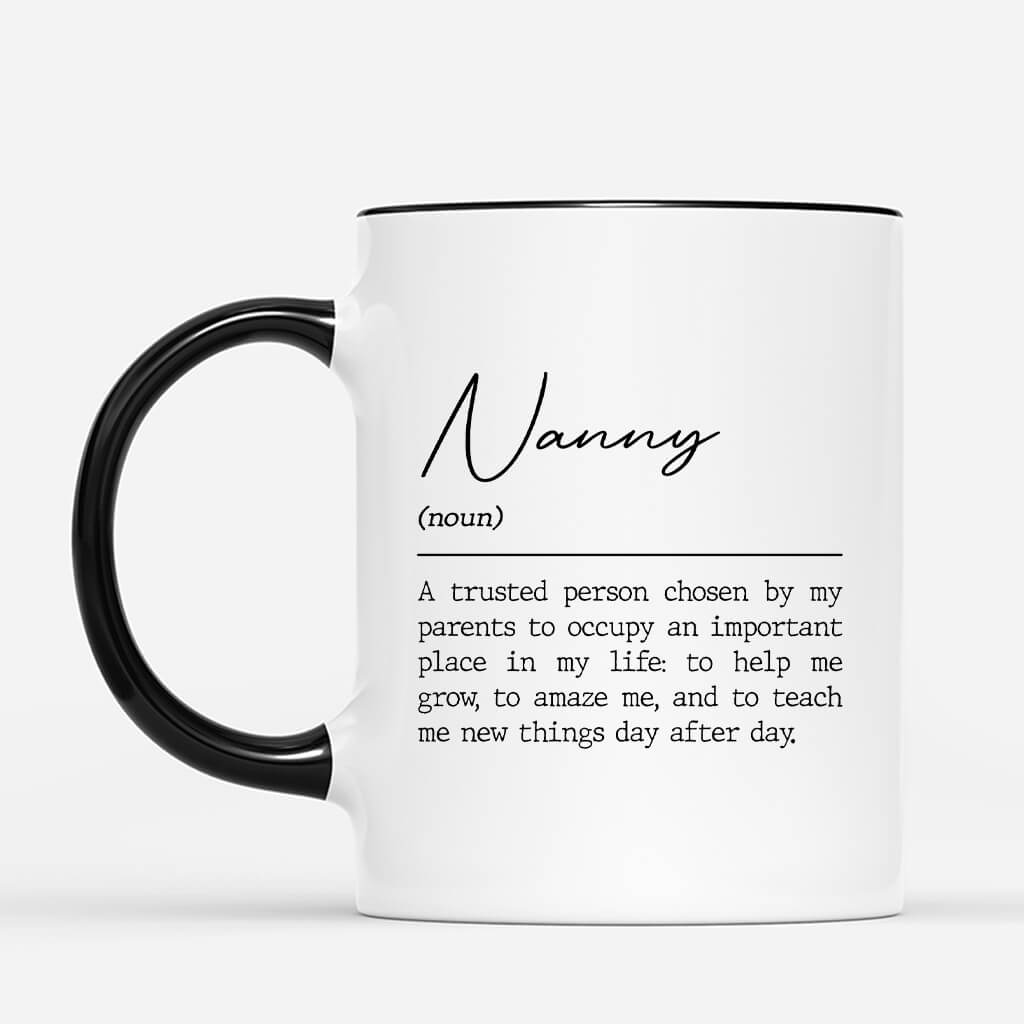 2926MUK3 nanny a trusted person chosen by our parents personalised coffee mug