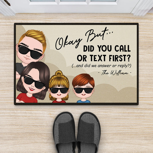 2953DUK2 okay but did you call me doormat personalised gifts for family