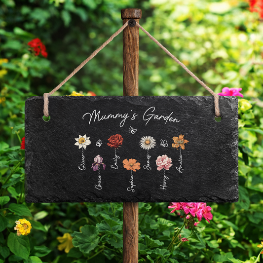 2966AUK2 personalised slate mumgrannys garden sign 2966ae8f5a