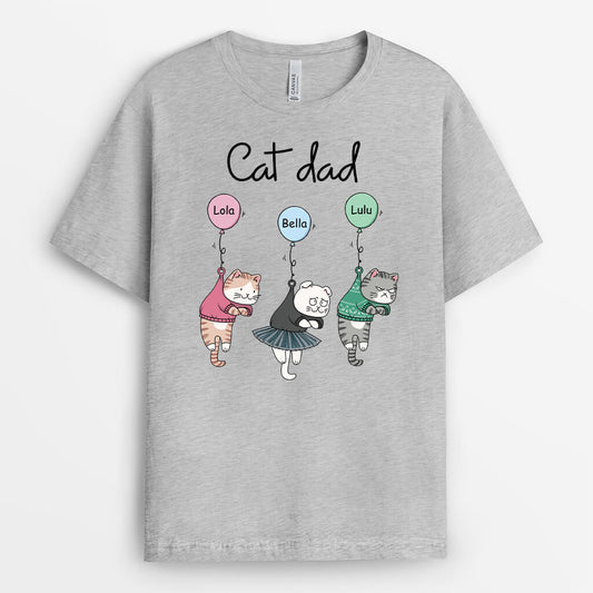 2975AUK2 balloon cat mum t shirt personalised gifts for cat mum