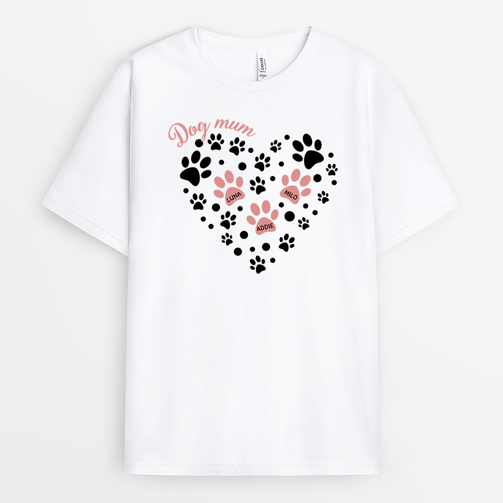 2979AUK1 personalized dog gifts for owners dog mom shirts with pawprints 2979A8L5C