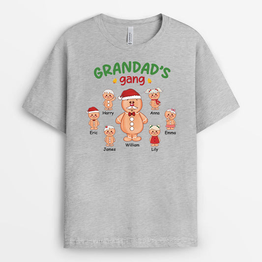 2980AUK2 christmas ginger grandmas gang t shirt personalised gifts for grandma