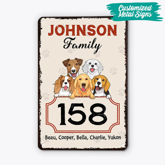 3002EUK2 family bernard metal sign personalised gift ideas for dog lovers_979c8a2e 82a4 4e2a 8628 ce28b71883df