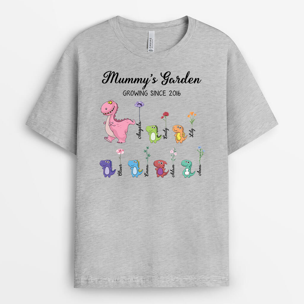 3031AUK2 nanas garden t shirt personalised presents for grandma