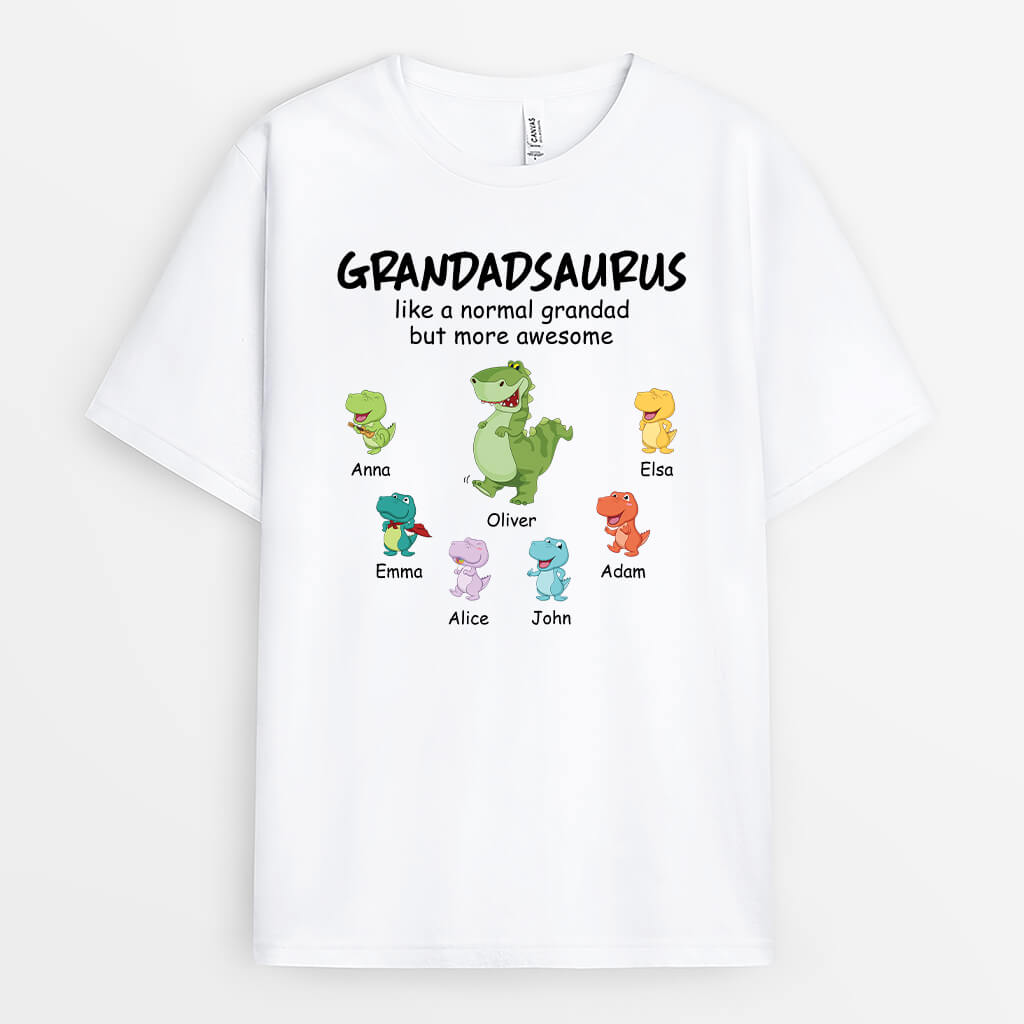 3033AUK1 like a normal grandad but way cooler t shirt  personalised gifts for grandad