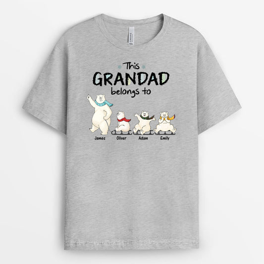 3049AUK1 bears this grandad belongs to custom t shirt design for grandad