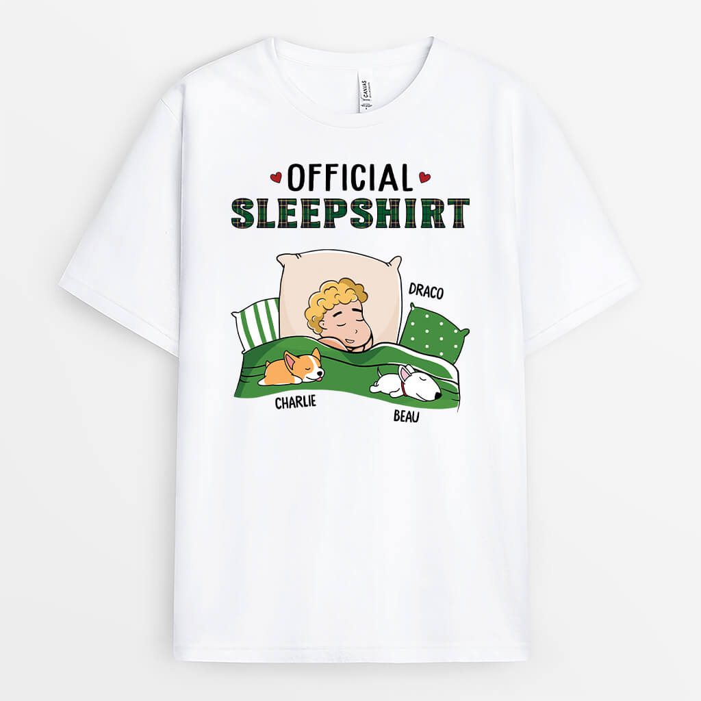3064AUK1 official sleepshirt personalised presents for dog owners