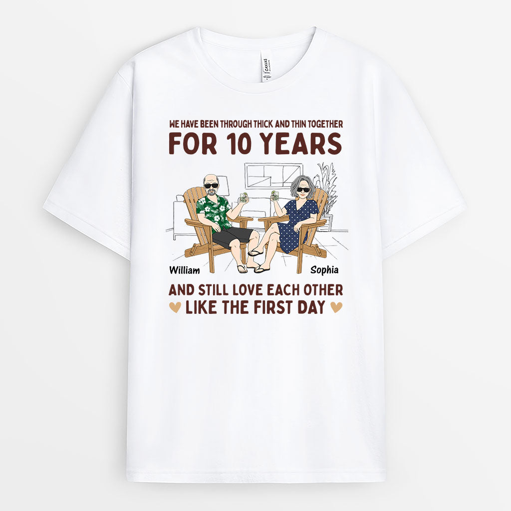 3065AUK1 we have been through t shirt personalised gifts for couple