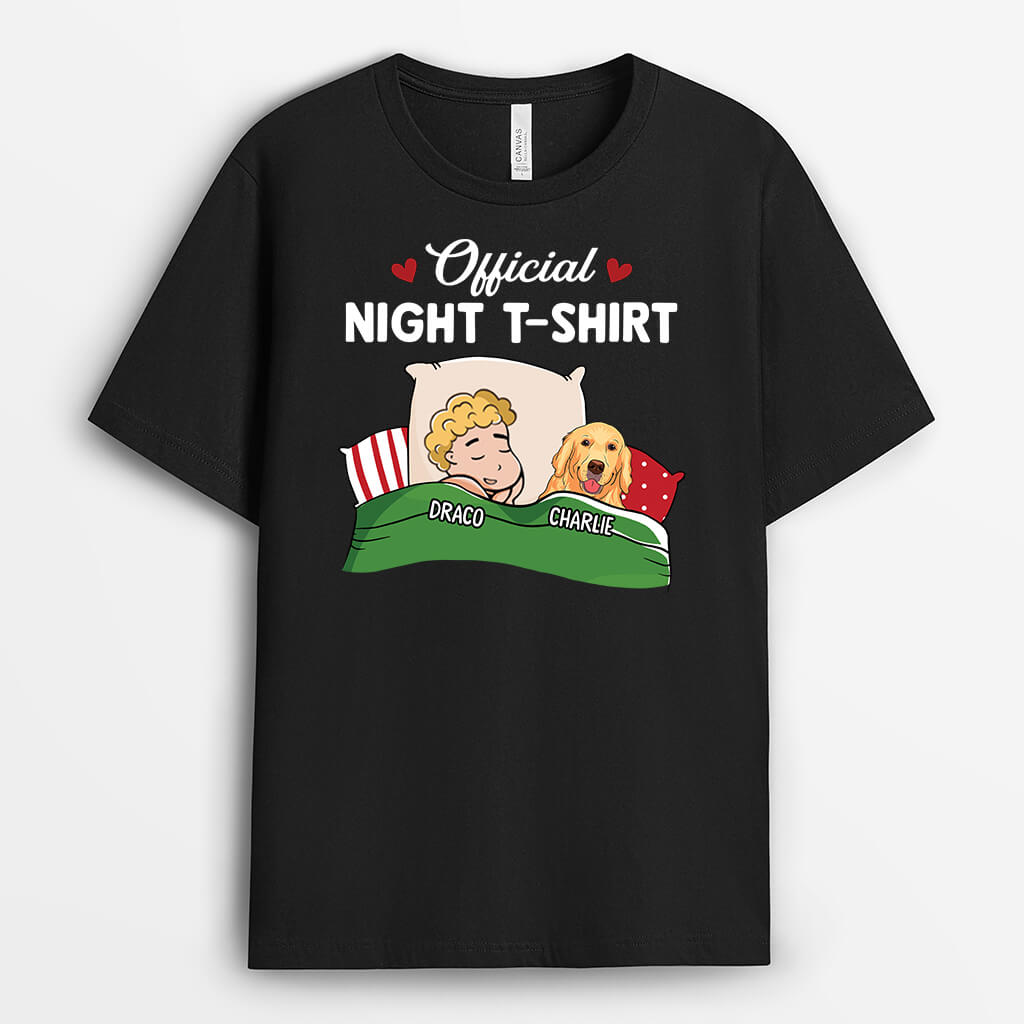 3081AUK2 official night dog custom t shirt for her