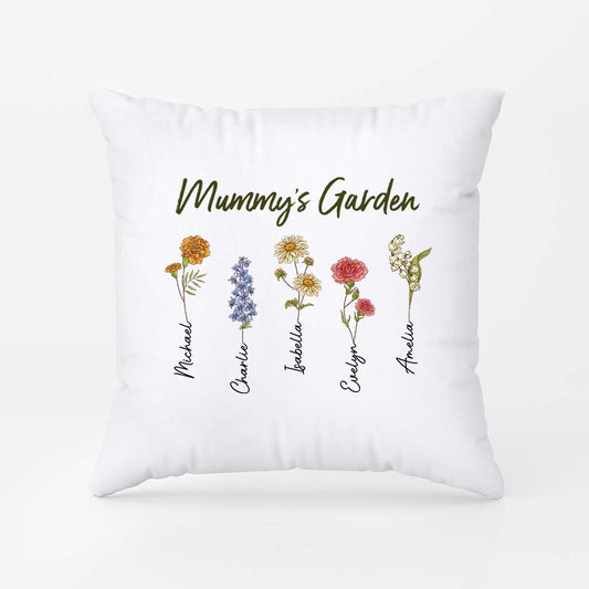 3097PUK2 grandmas garden flower pillow personalised gifts for grandma