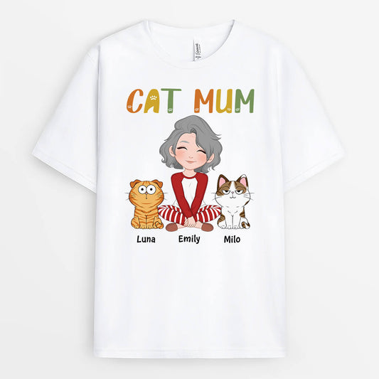 3109AUK1 this cat mum t shirt personalised gift ideas for cat mum