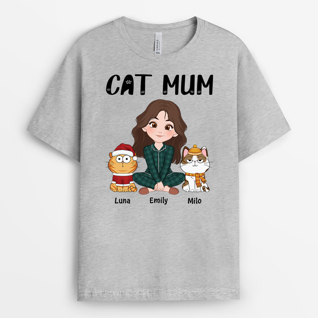 3109AUK2 this cat mum t shirt personalised gift ideas for cat mum