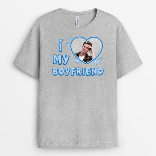 3121AUK2 i love my girlfriend pink heart t shirt custom gifts for her