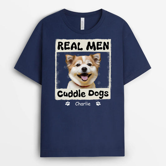 3122AUK2 real men cuddle cat t shirt customised gifts for cat lovers