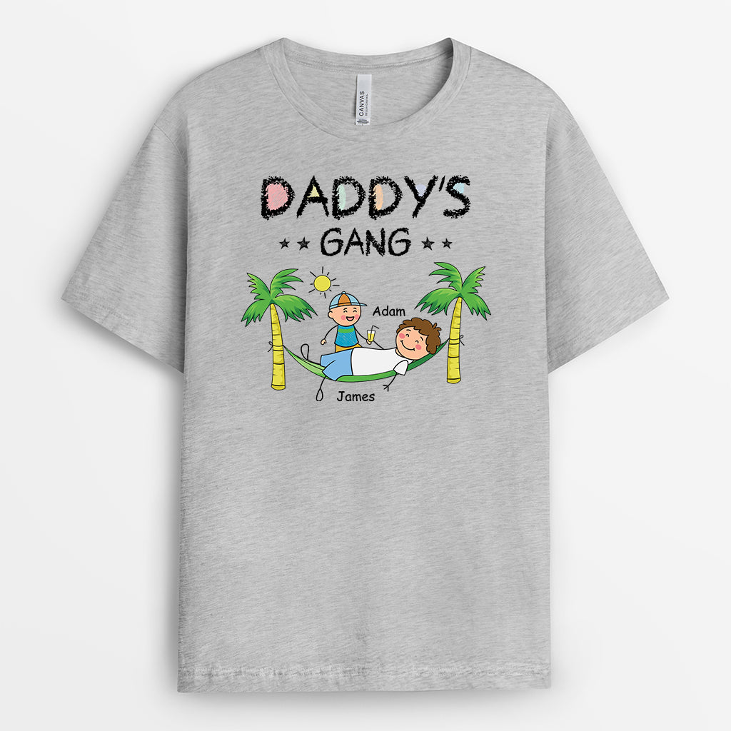 3140AUK2 grandads gang with 4 children  customised printing t shirts for grandad_c10bca63 d752 4480 85ac ee4508fb996c