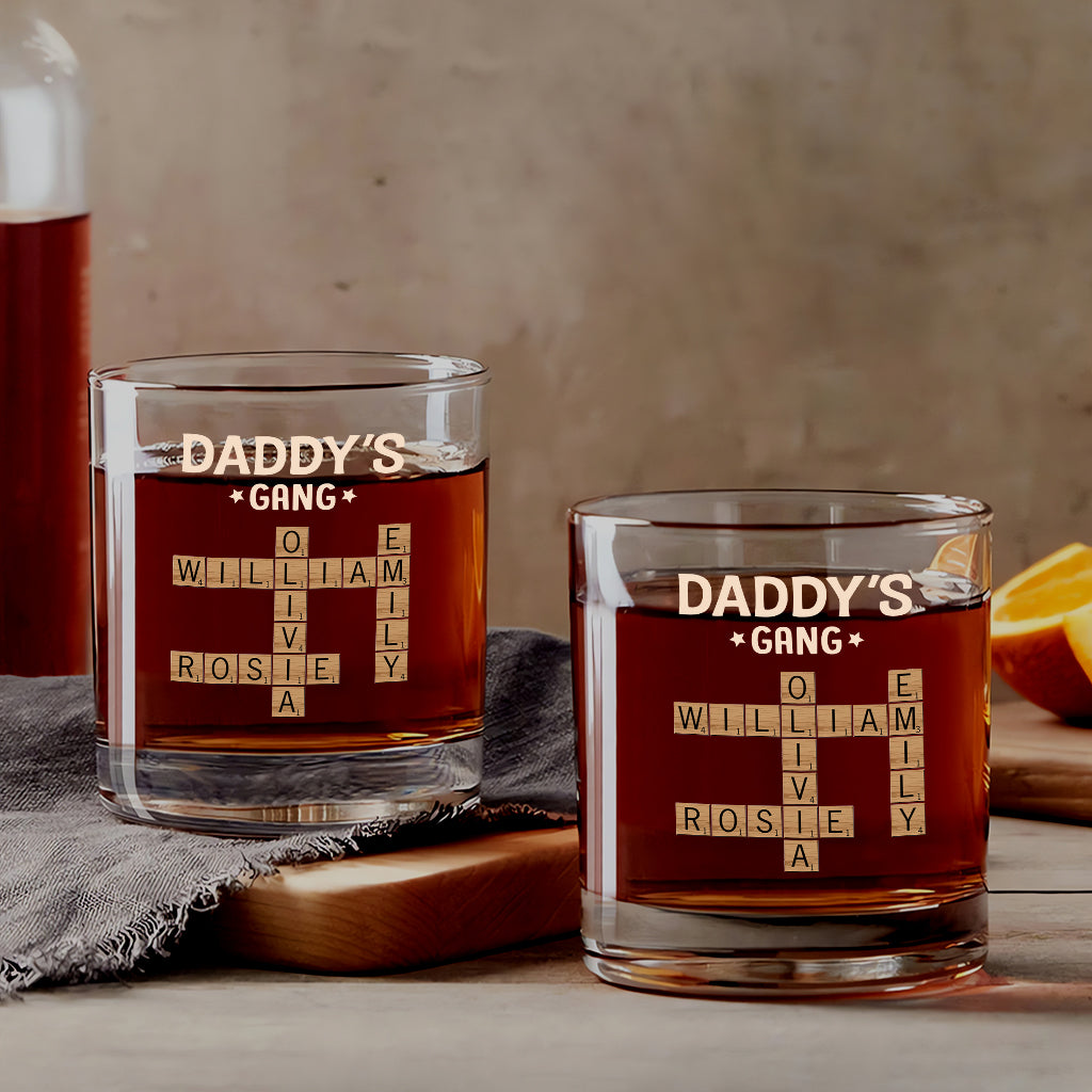3142IUS1 personalized whiskey glass crossword gifts for dad 3142IKL5B