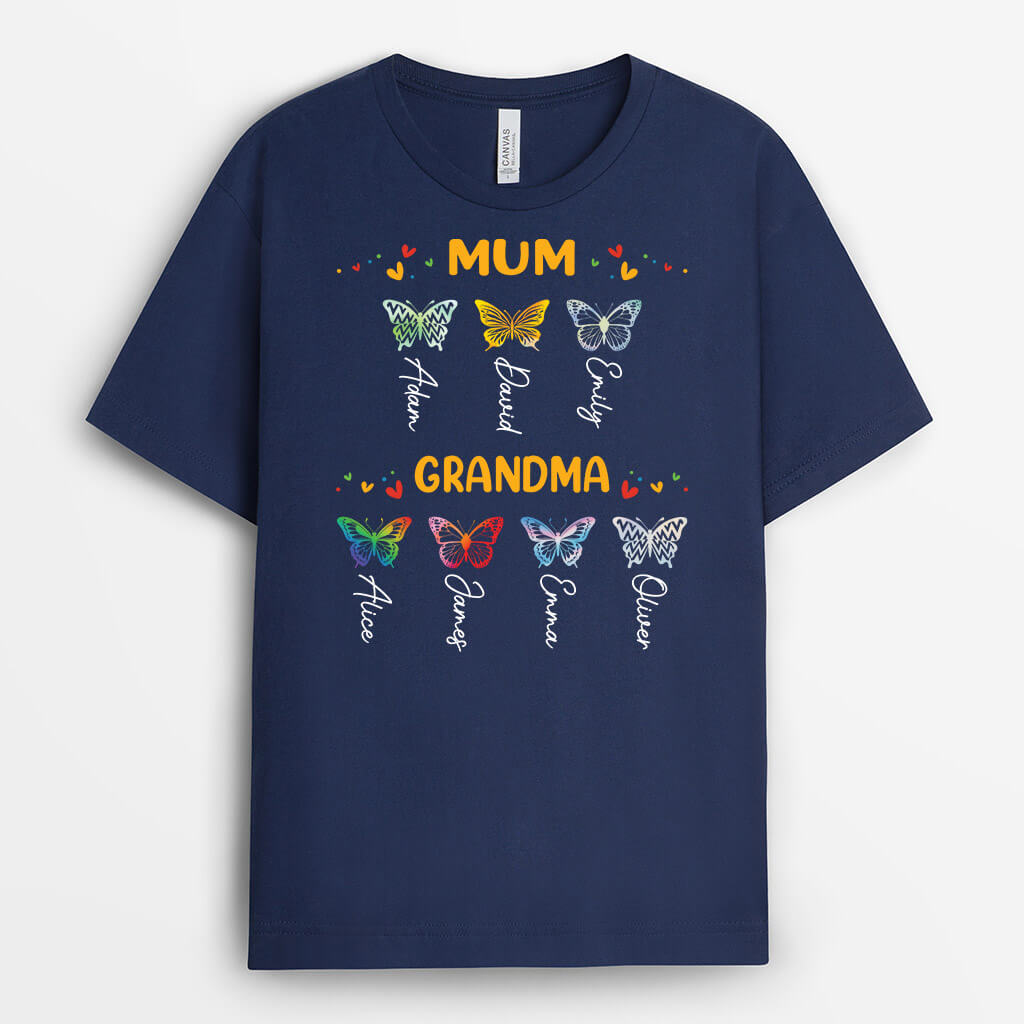 3156AUK1 mummy grandma t shirt personalised gift ideas for mum