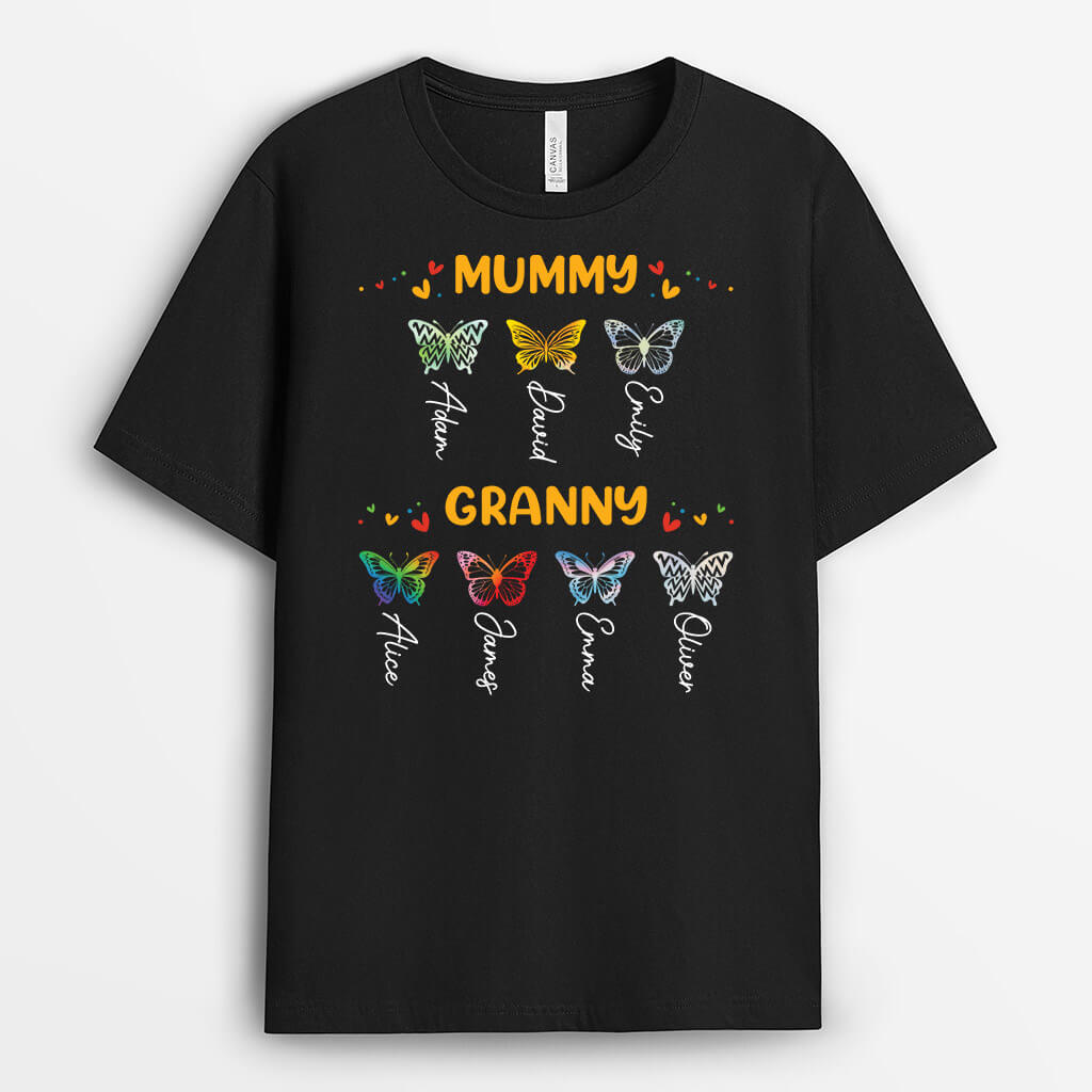 3156AUK2 mummy grandma t shirt personalised gift ideas for mum