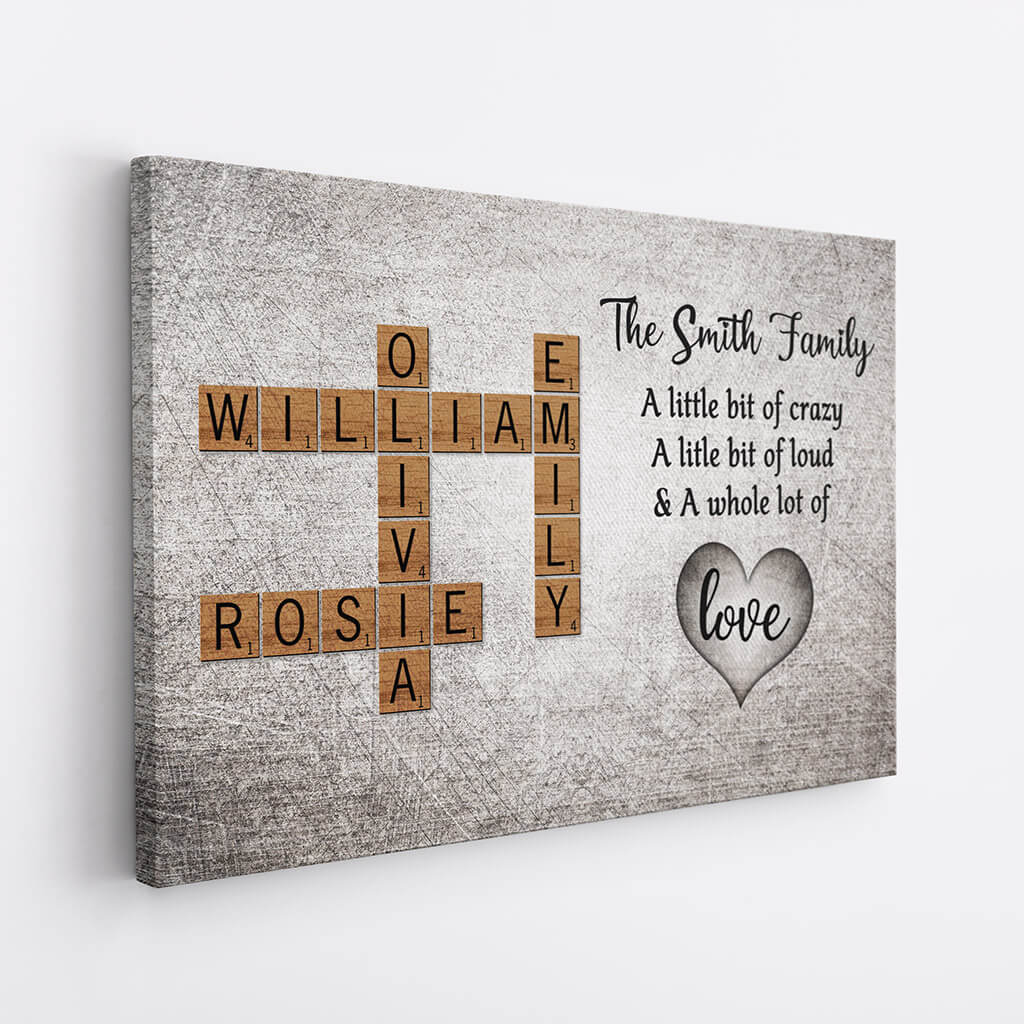 3161CUK2 the smith family canvas personalised gift ideas for family