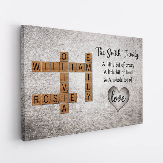 3161CUK2 the smith family canvas personalised gift ideas for family