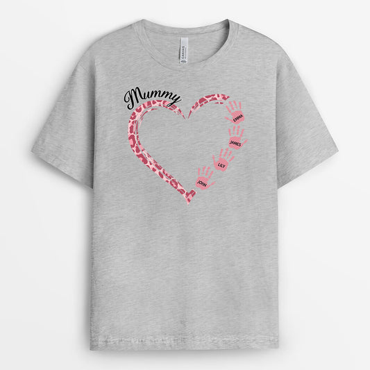 3169AUK2 grandma heart hands t shirt personalised gifts for grandma
