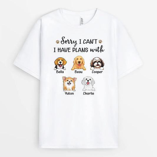 3174AUK1 sorry t shirt personalised gifts for dog owners