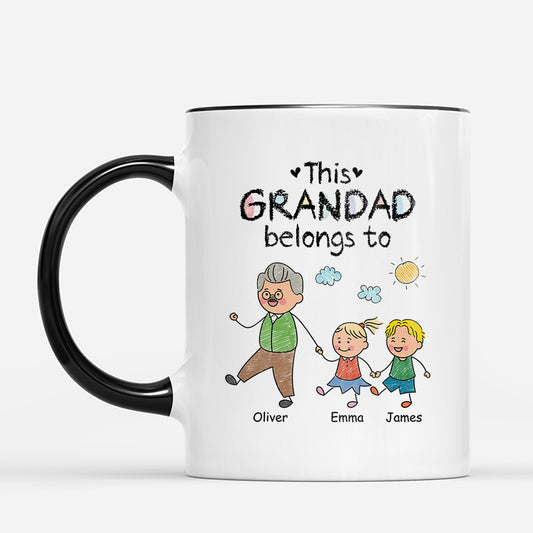 3175MUK2 personalised this mummy belongs to mug for mum dad granny grandad 3175m8p8a