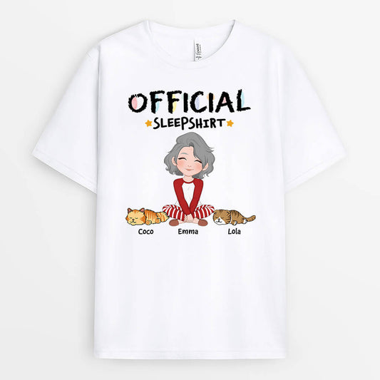 3178AUK1 cute official sleepshirt personalised gifts for cat mum