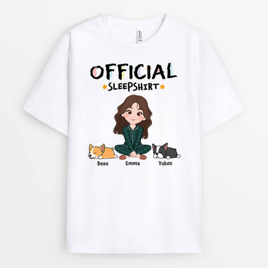 3178AUK1 cute official sleepshirt personalised gifts for dog mum