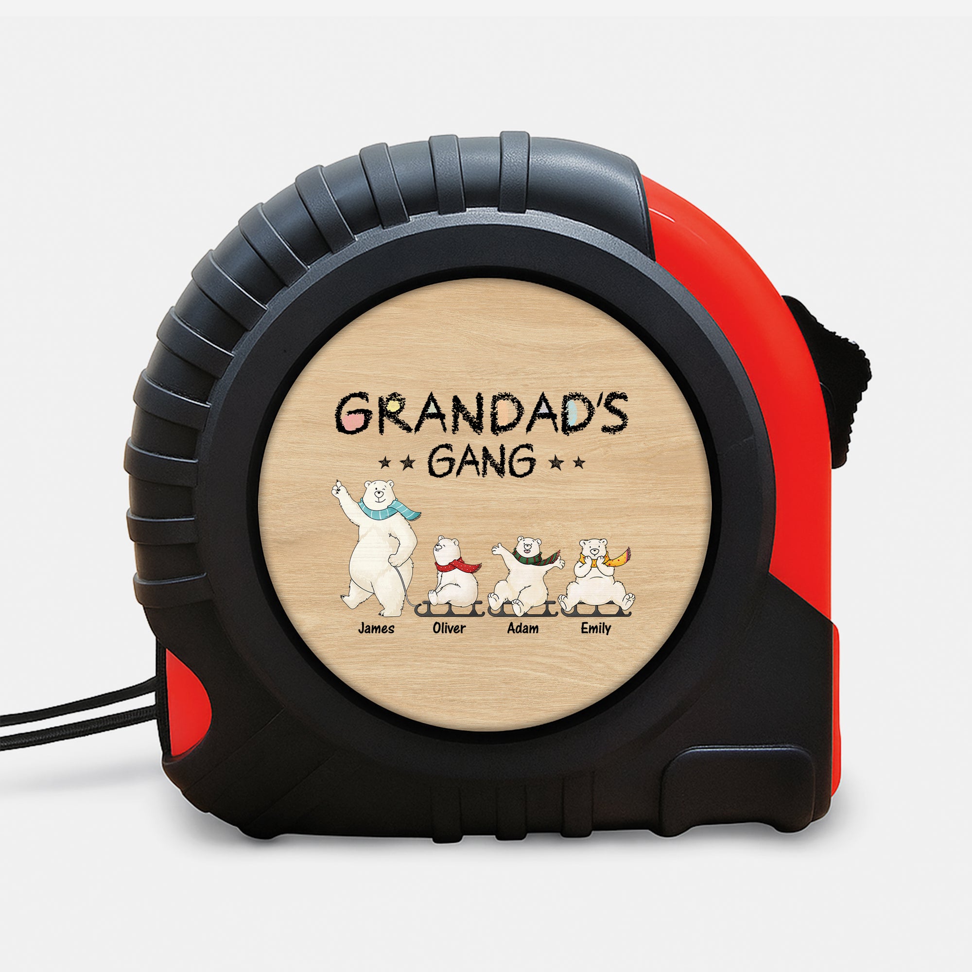 3181OUS1 personalized measuring tape_ bear gifts for grandpa 3181OKM7B
