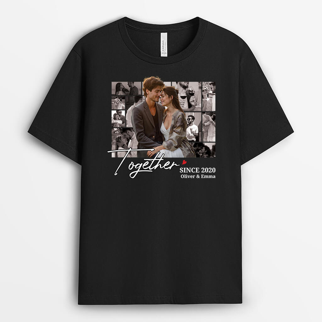 3197AUK1 together since couple photo t shirt customised presents for couples
