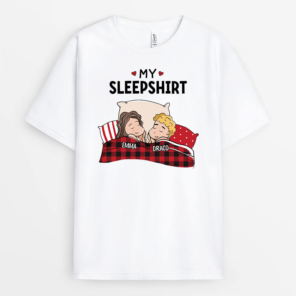 3212AUK2 our sleepshirt t shirt personalised gifts for couples