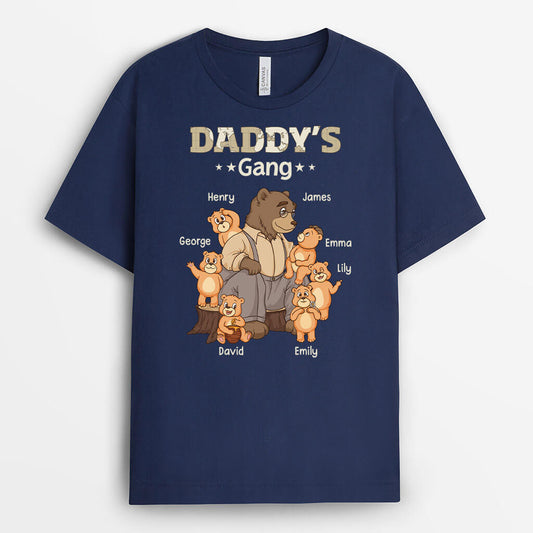 3214AUK2 grandads gang bear t shirt custom presents for grandads