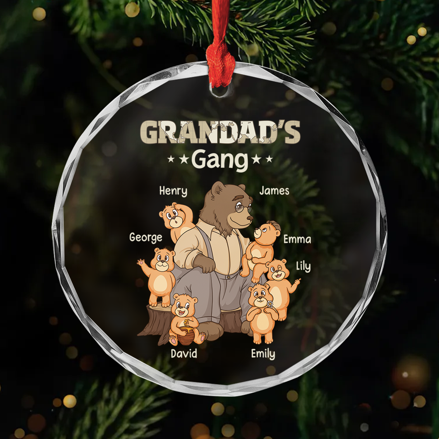 3214OUK1 personalized gifts for grandpa glass bear christmas ornament_s 3214O6Z7B