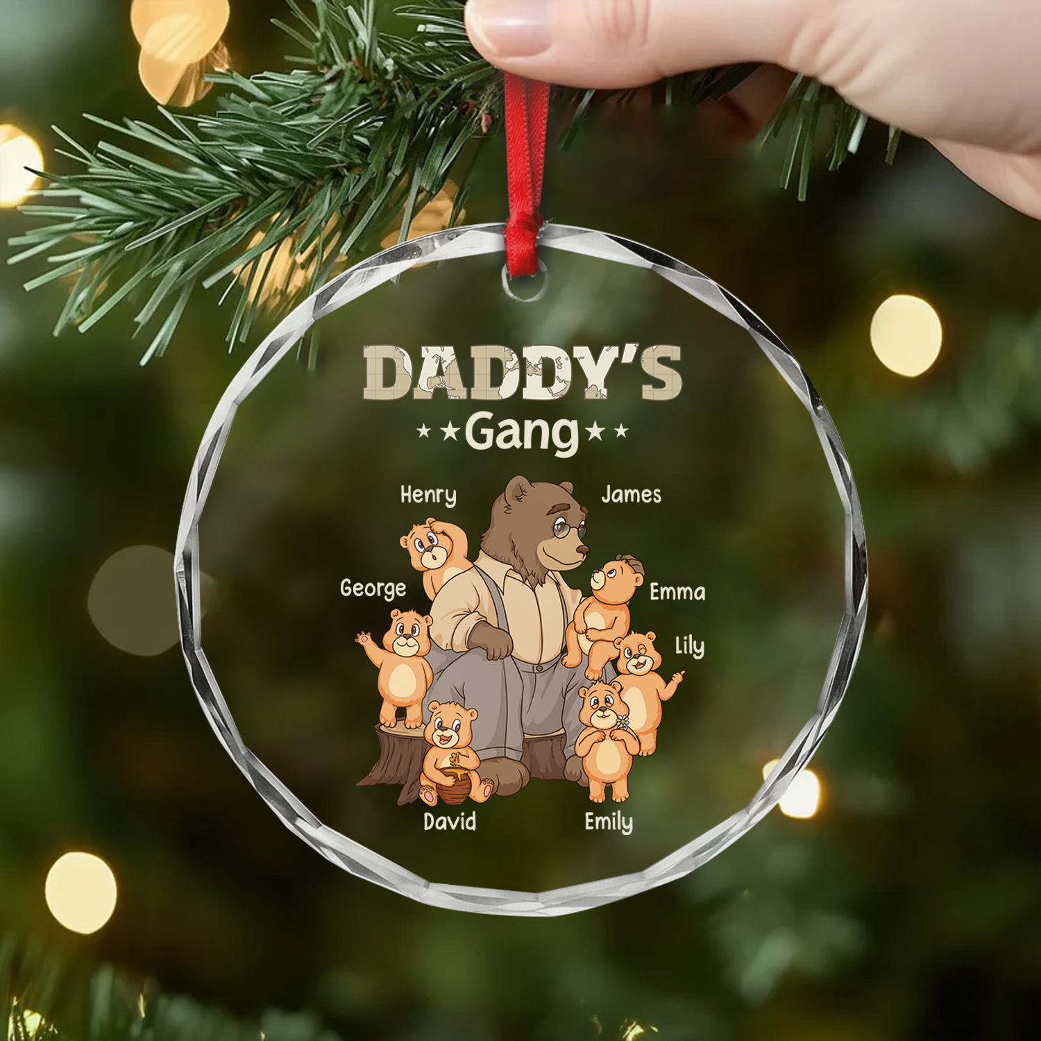3214OUK2 personalized gifts for grandpa glass bear christmas ornament_s 3214O6Z7B