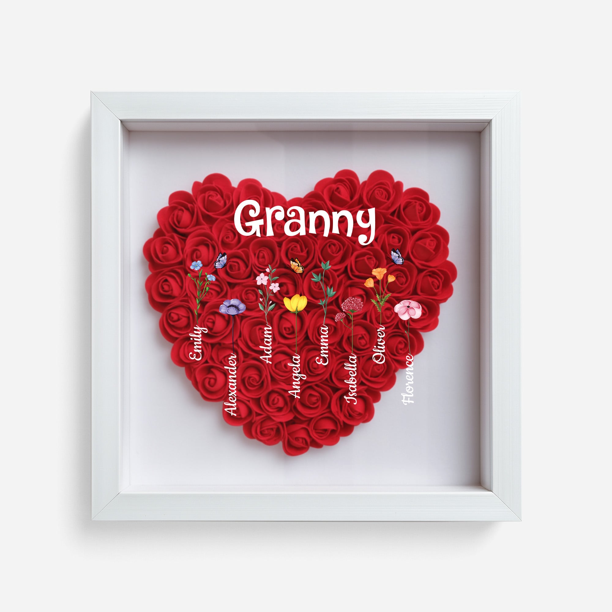 3219OUK1 personalized grandmother gifts_ grandma flower shadow box 3219O6L8A_3a84cbcb 6807 4de4 b7b8 989df1763584