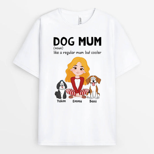 3239AUK1 dog dad definition t shirt personalised gifts for dog dad